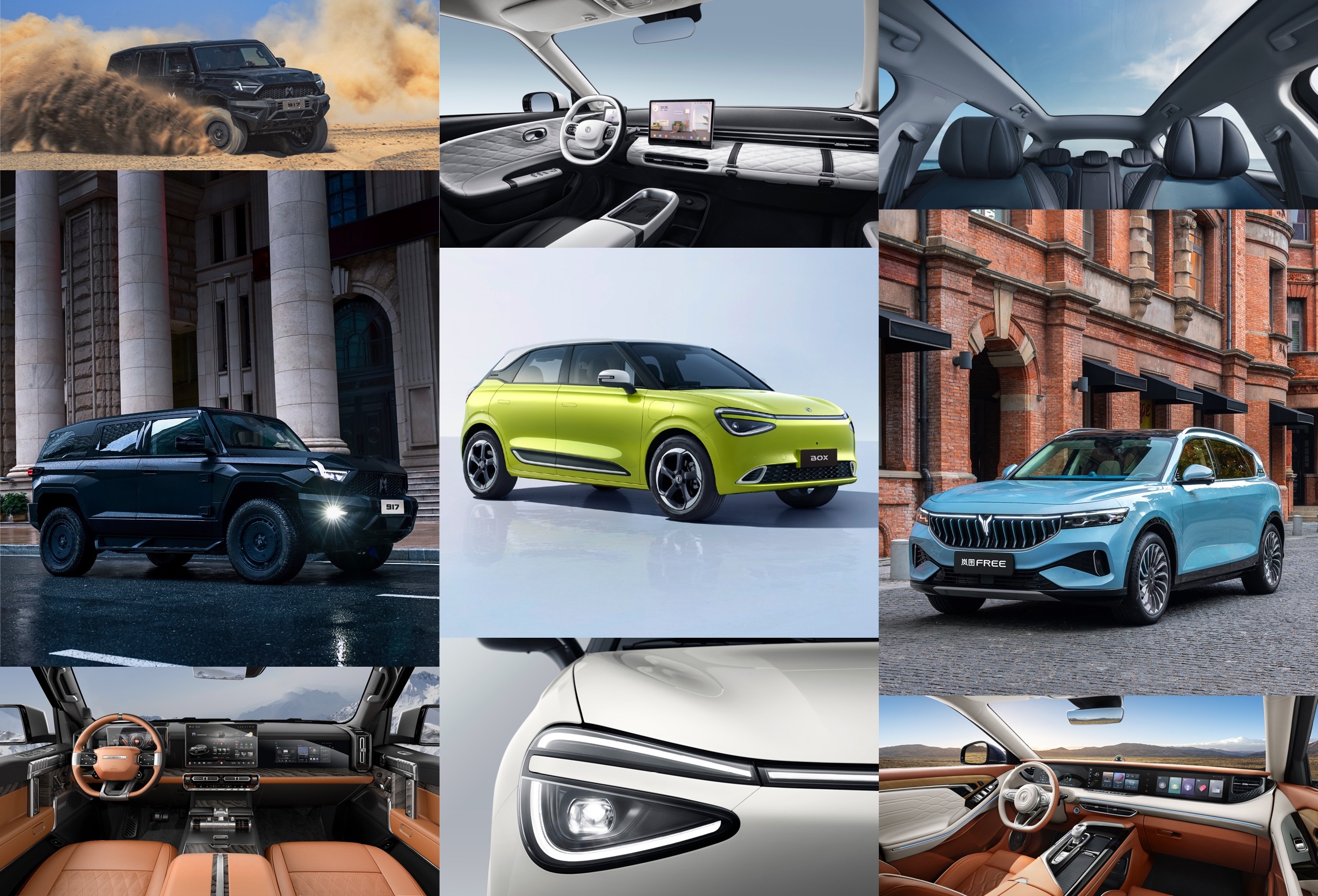 Le auto DongFeng, Voyah e M-Hero.