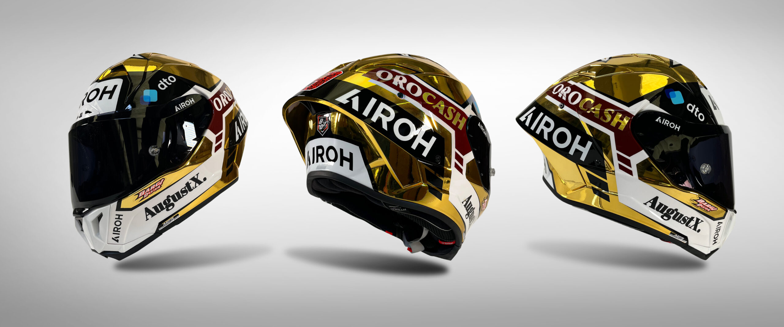 Il casco 999.9 del numero 9 Danilo Petrucci