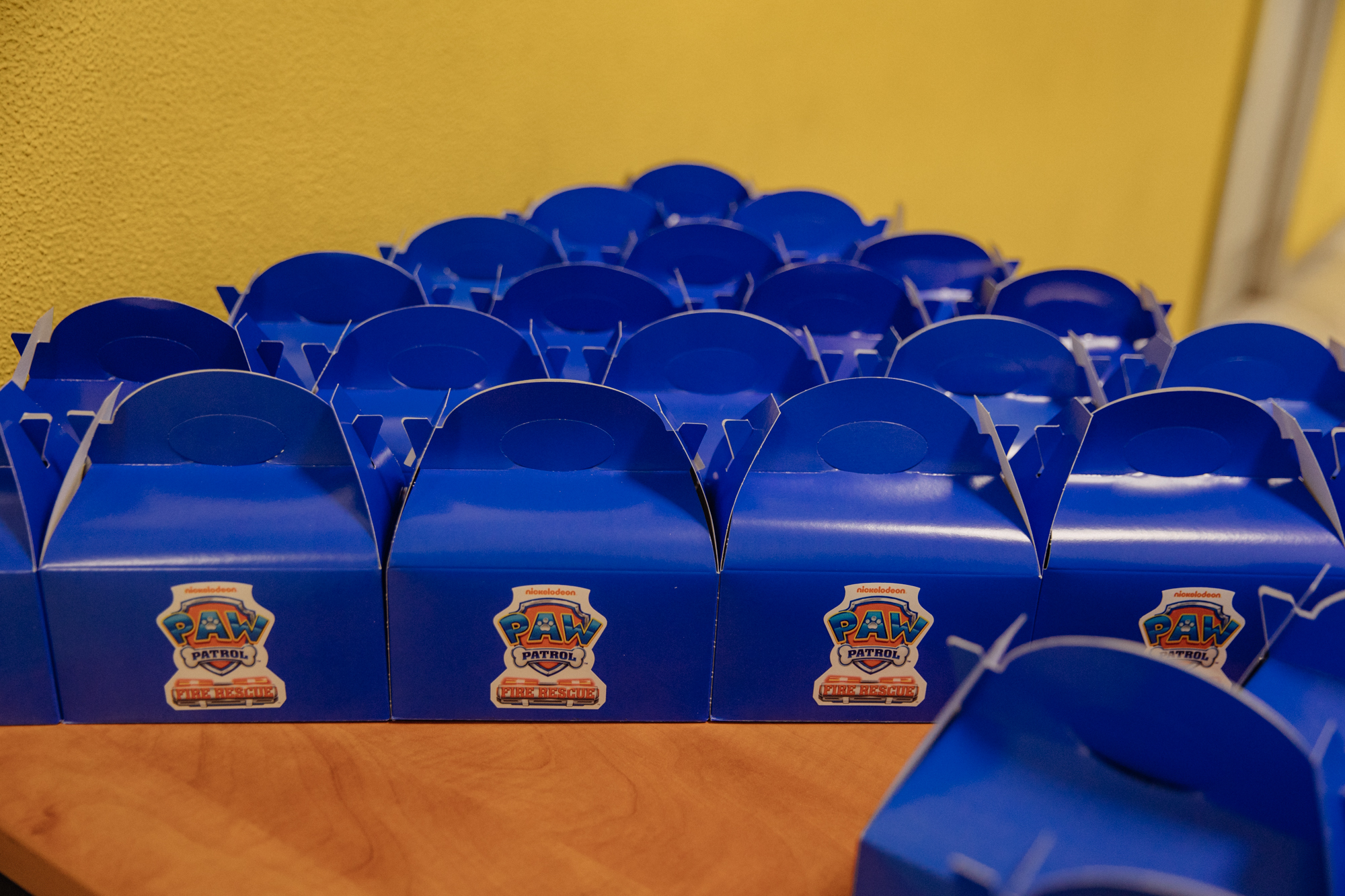 la merenda per i piccoli ospiti dell'evento.