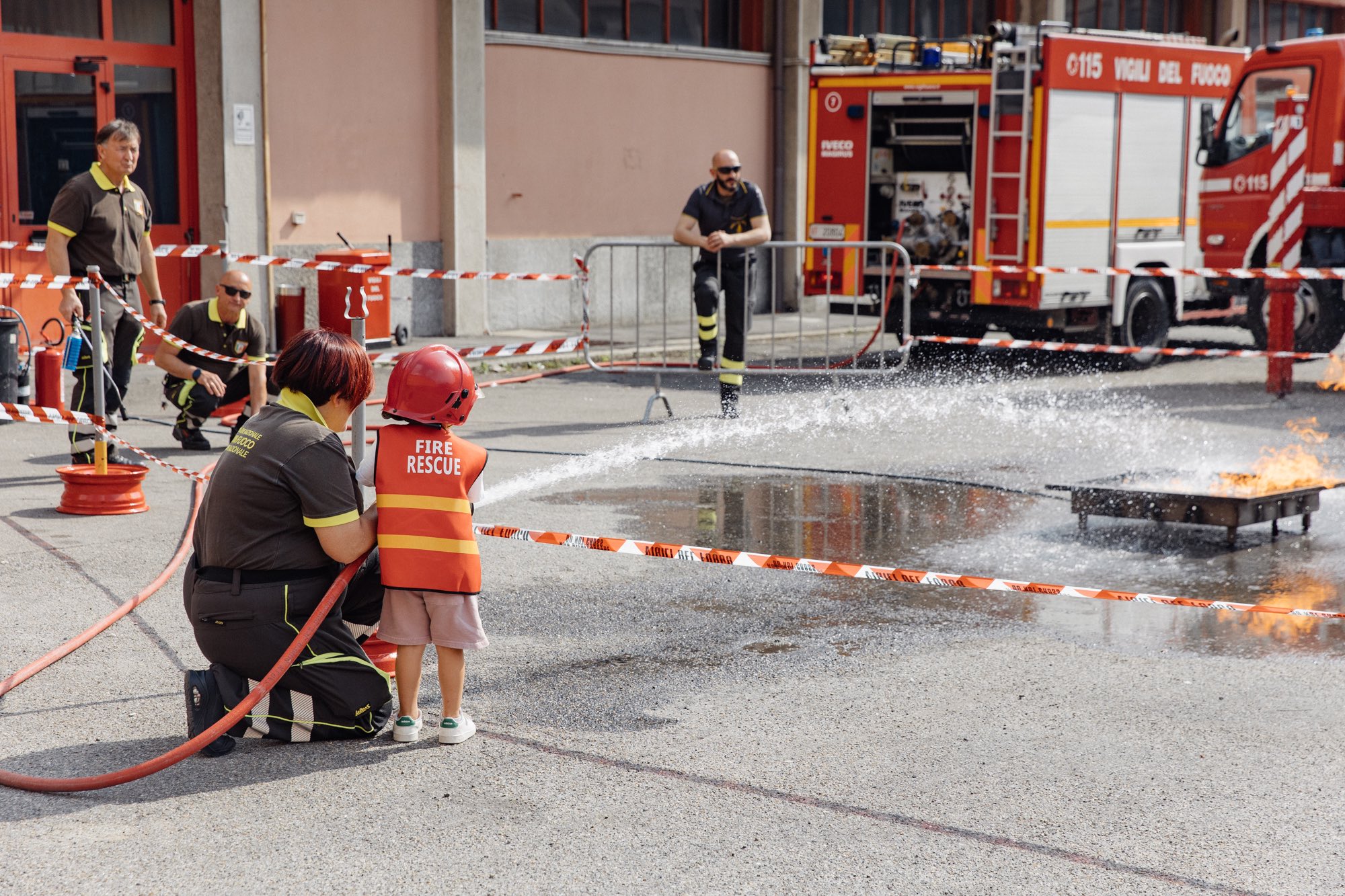 I piccoli ospiti e la "prova" del fuoco.