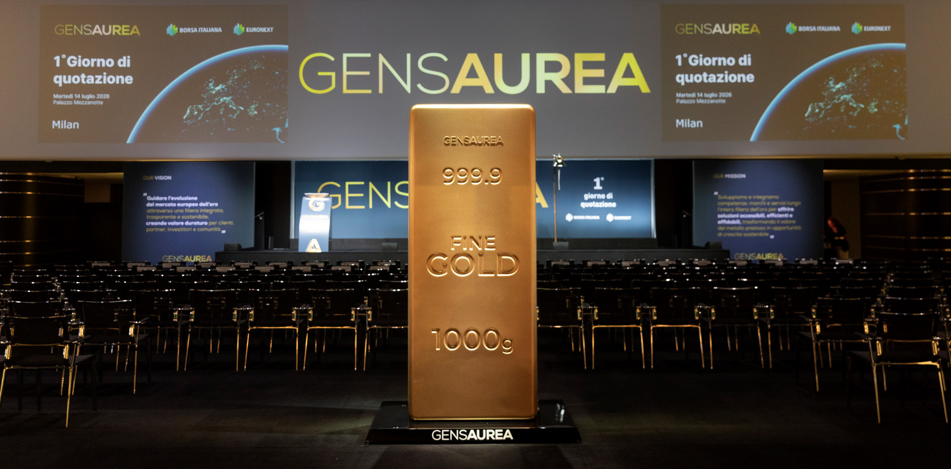 GENS AUREA S.p.A DEBUTTA IN BORSA